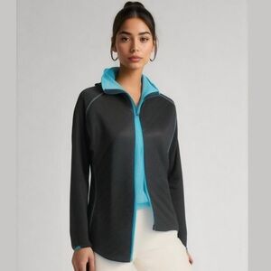 The Weather Co. Black Full Zip Athletic Jacket Size S/M NWOT